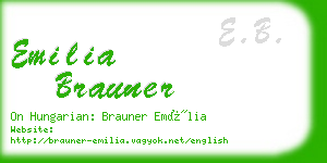 emilia brauner business card